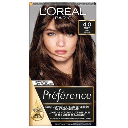 L'Oréal Preference farba do włosów 4.0 Tahiti Brąz