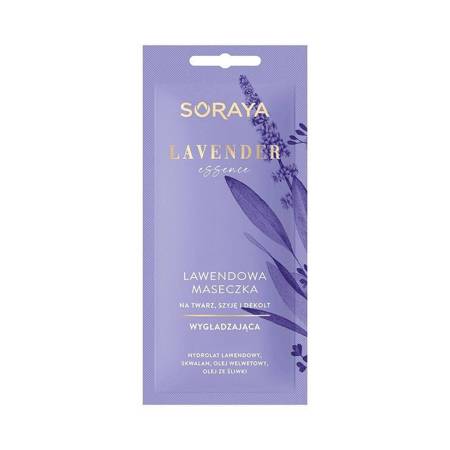 Lavender Essence lawendowa maseczka wygładzająca na twarz szyję i dekolt 8ml