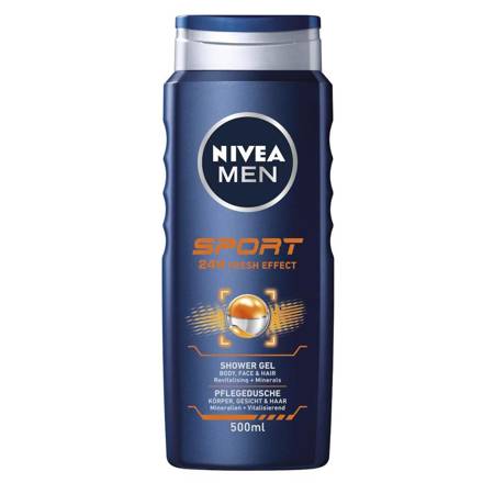 Men Sport żel pod prysznic do twarzy ciała i włosów 500ml