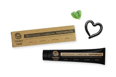 Mohani - Smile Whitening Charcoal Toothpaste naturalna pasta wybielająca z węglem aktywnym 75ml