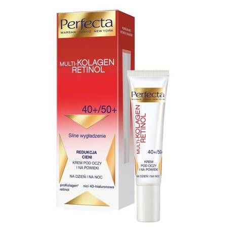 Multikolagen Retinol Redukcja cieni krem pod oczy i na powieki 40+/50+ 15ml