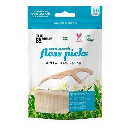 Natural Dental Floss Picks nicio-wykałaczki 50szt