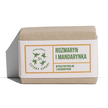 Naturalne mydło w kostce z rozmarynem Rozmaryn i Mandarynka 110g