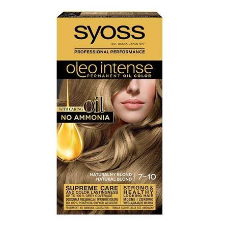 Oleo Intense farba do włosów trwale koloryzująca z olejkami 7-10 Naturalny Blond