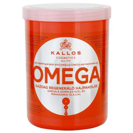 Omega Rich Repair Hair Mask With Omega-6 Complex And Macadamia Oil regenerująca maska z kompleksem omega-6 i olejem makadamia 1000ml