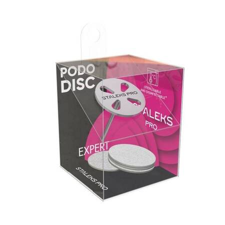 PodoDisc Pro metalowy krążek do pedicure 27mm + zestaw wymiennych nakładek 180 5szt.