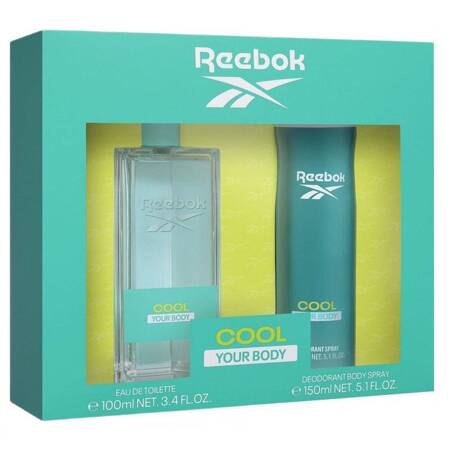 Reebok Cool Your Body Women zestaw EDT spray 100ml + dezodorant spray 150ml