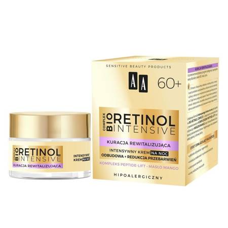 Retinol Intensive 60+ intensywny krem na noc odbudowa+redukcja przebarwień 50ml