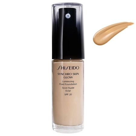 SHISEIDO - Synchro Skin Glow Luminizing Fluid Foundation podkład w płynie Golden 4 SPF20 30ml