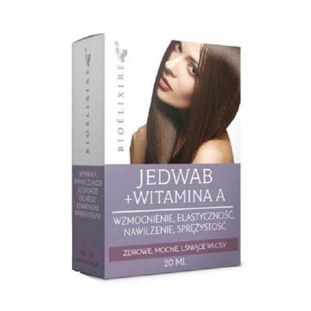 Silk+Vitamin A nawilżający jedwab do włosów z witaminą A 20ml