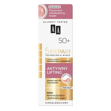 Technologia Wieku 5Repair 50+ Aktywny Lifting krem pod oczy rewitalizujaco-rozświetlający 15ml