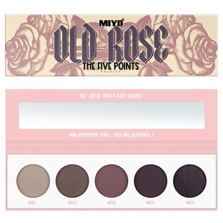 The Five Points Palette paleta cieni do powiek Old Rose 6.5g