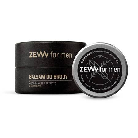 ZEW FOR MEN Balsam do brody z węglem drzewnym 30ml